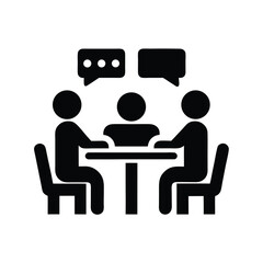 Central figure surrounded by linked profiles illustrates network connections in a minimalistic icon