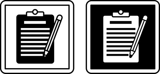 Registration Signs. Black and White Vector Icons. Patient Appointment Registration. Reception Desk. Hospital Department Sign