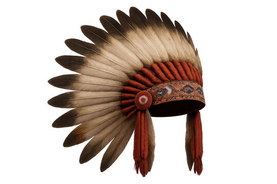 Native american tribal chief war bonnet headdress