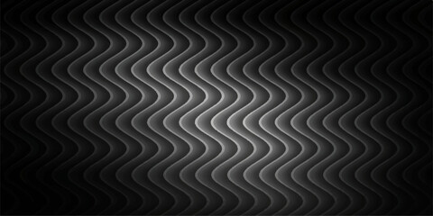 Abstract black and white spiral wave pattern with geometric lines texture design for a tunnel background illustration