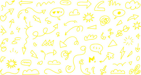 Seamless pattern with numbers letters and arrows vector illustration