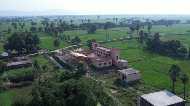 Panchayat Bhawan in the village of Nalanda, Bihar, India