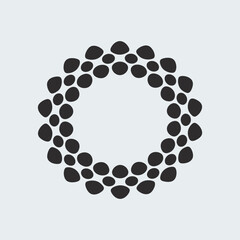 Abstract Irregular Circle Pattern Frame