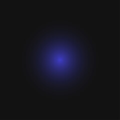 Abstract central blue light glow on a dark background, radiating mysterious energy and vibrant luminescence