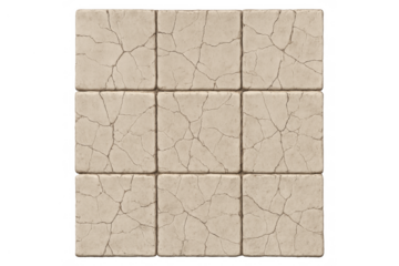 Cracked stone tiles creating an antique floor texture