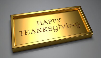 Golden Thanksgiving Tray - A Festive Holiday Celebration.
