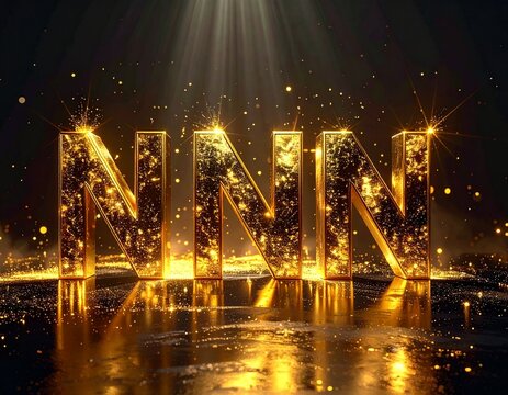 NNN - no nut november theme text on golden background