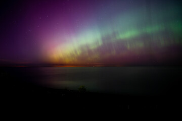 northern lights on a starry night