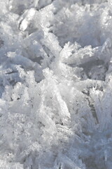 Abstract Snow Patterns and Fracture Lines Macro Texture