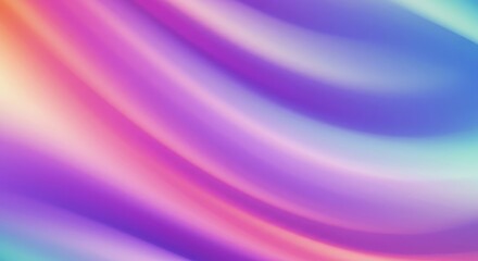 Obraz premium Dynamic flowing abstract texture featuring bright iridescent colors and vintage gradient holographic effects, perfect for modern digital backgrounds ,dynamic ,spectrum ,eighties