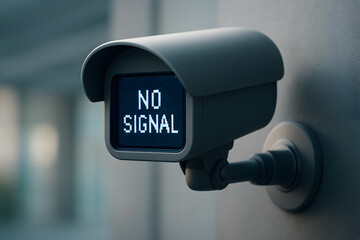 Smart security camera showing no signal error
