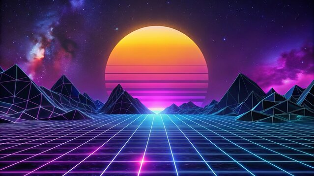 80s modern background