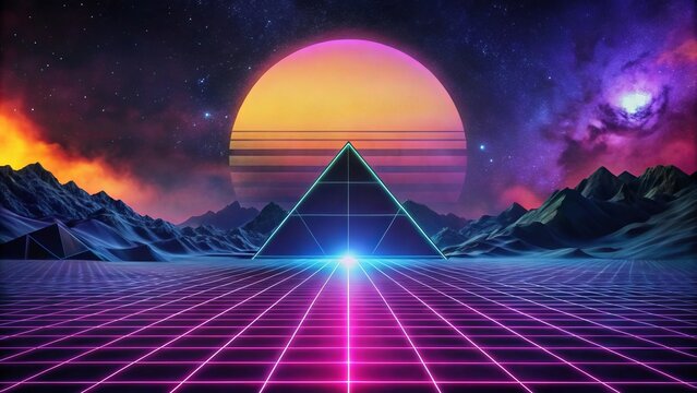 80s modern background