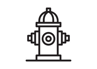 Hydrant Line art vector