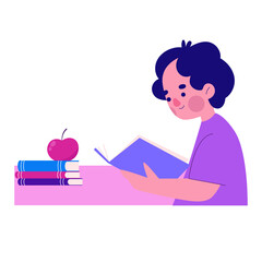 young woman writing on a notebook