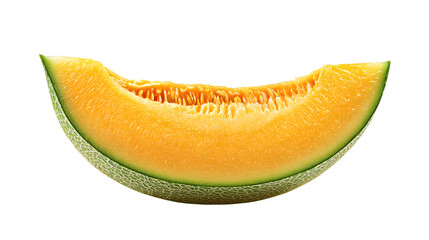 Cantaloupe Slice, isolated on transparent background