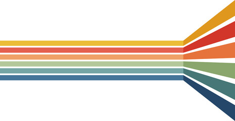 Retro Perspective Stripes