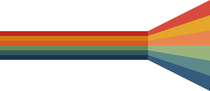 Vintage Rainbow Lines