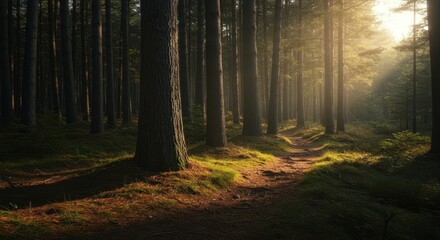 Naklejka premium Protecting the delicate ecosystem of the natural park, ensuring the wilderness remains pristine and untouched for future generations to explore ,green ,stewardship ,preserve