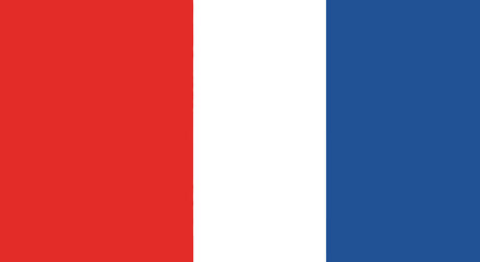 Vibrant Red White Blue Vertical Stripes Background.