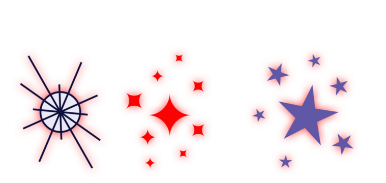 Bursts and stars pack - Powered by Adobe