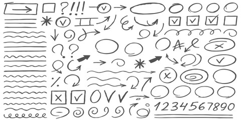A seamless vector pattern set of hand-drawn doodle and sketch alphabet letters and math formula numbers on a chalkboard background for school design and illustration