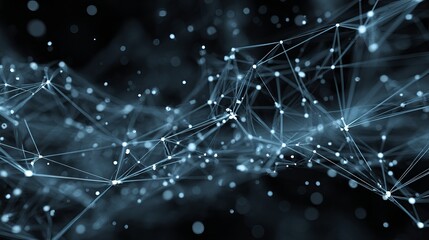 Fototapeta premium Dynamic digital network connections illuminate the future of global data transfer and innovative technology development