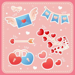 Cute Valentine's Day Stickers