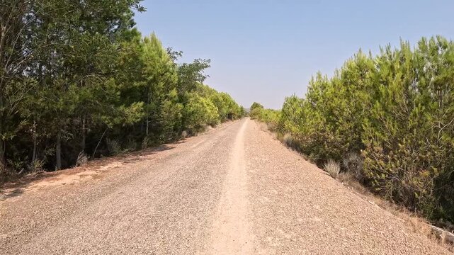Via Verde Ojos Negros greenway near Soneja, comarca of Alto Palancia, Castell&oacute;n, Valencia, Spain