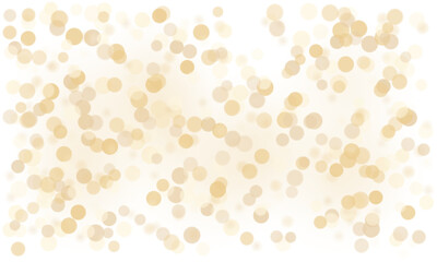 Transparent glowing golden bokeh background with soft shimmering lights and warm festive sparkle, perfect for wedding celebration and christmas holiday design overlay © SharminAkter