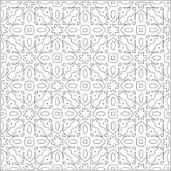 Simple line patterns. Digital design.Black and white pattern for web page, textures, card, poster, fabric, textile. Abstract Wallpaper with repeating shapes.
