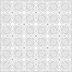 Simple line patterns. Digital design.Black and white pattern for web page, textures, card, poster, fabric, textile. Abstract Wallpaper with repeating shapes.