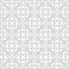 Simple line patterns. Digital design.Black and white pattern for web page, textures, card, poster, fabric, textile. Abstract Wallpaper with repeating shapes.