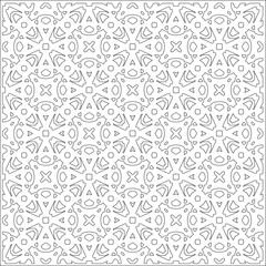 Simple line patterns. Digital design.Black and white pattern for web page, textures, card, poster, fabric, textile. Abstract Wallpaper with repeating shapes.