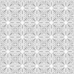 Simple line patterns. Digital design.Black and white pattern for web page, textures, card, poster, fabric, textile. Abstract Wallpaper with Repeating ornament.