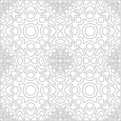 Simple line patterns. Digital design.Black and white pattern for web page, textures, card, poster, fabric, textile. Abstract Wallpaper with Repeating ornament.