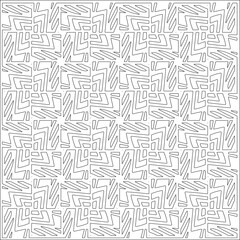 Simple line patterns. Digital design.Black and white pattern for web page, textures, card, poster, fabric, textile. Abstract Wallpaper with Repeating ornament.