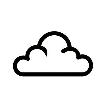 cloud computing icon on white