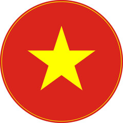 Vietnam Circle Flag, Vietnam Flag Icon