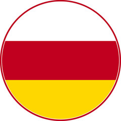 South Ossetia Circle Flag, South Ossetia Flag Icon