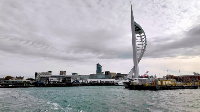 Onboard The Spirit of Portsmouth, the Gosport Ferry Leaving Portsmouth