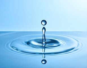  Distor&ccedil;&atilde;o fluida  de gotas de agua em uma superf&iacute;cie plana  