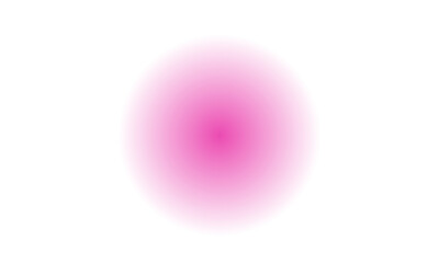 Blurred gradient circle with red holographic dots. Shining transparent PNG ball with abstract design elements