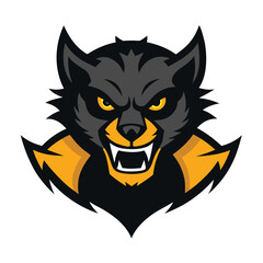 Fototapeta premium Fierce Wolverine Mascot Logo with Sharp Claws