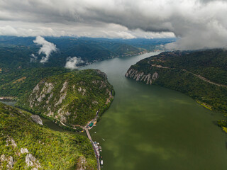 Exploring Djerdap National Park along the Danube River at the border of Serbia and Romania