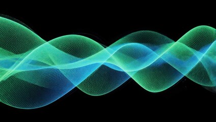 Abstract Waves of Light - A Mesmerizing Dance of Color and Form.