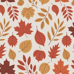Obraz premium seamless pattern with leaves
