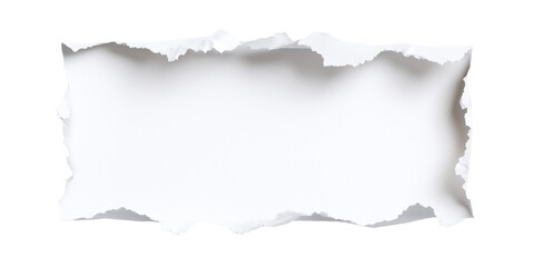 Torn paper edge reveals bright space
