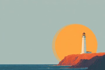 A lighthouse at the confluence of two rivers