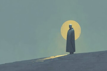 Obraz premium Person holding a glowing seed in their hands